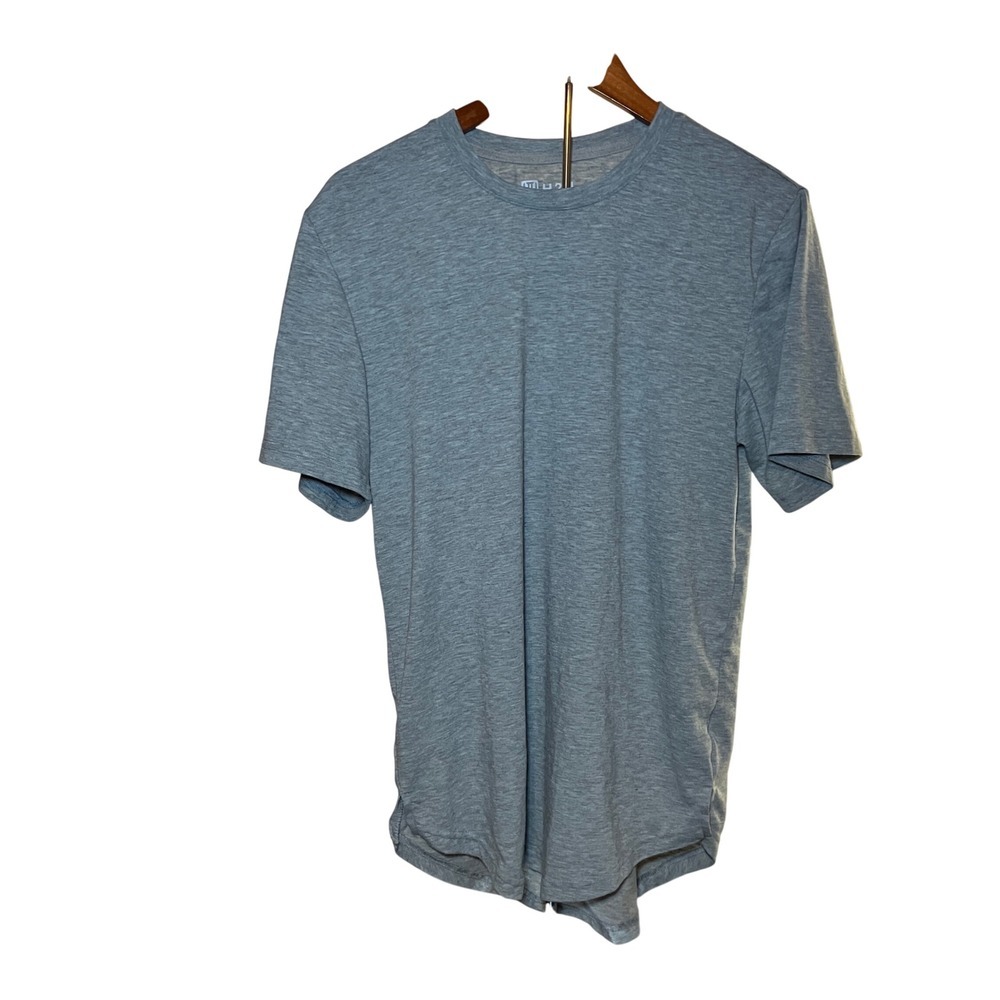 H2H Mens Heather Gray Crew Neck T-Shirt - Modern Fit Casual Style